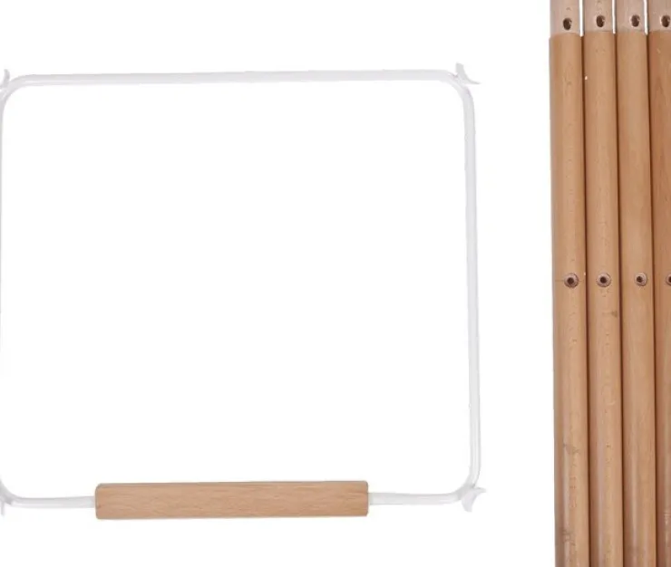 New Evolu Extra Set De Pieds Longues + Repose Pieds Bois Blanc Naturel Chaises Hautes Et Coussin