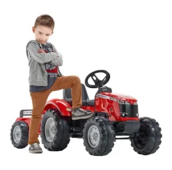Online tracteur Massey Ferguson S8740 avec remorque rouge Vélo Et Conduite