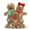 Best Famille en pain d'épice avec lumière LED 34cm Statues, Figurines Et Maisons