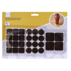 Clearance feutre adésif mix 28 pieces brun Des Ferrures De Meubles Et De Portes