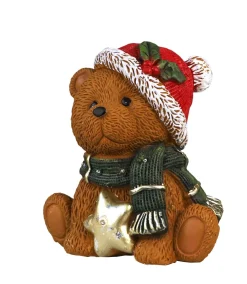 Clearance Figurine ours Noël avec lumière LED 30cm Statues, Figurines Et Maisons