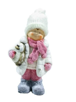New FILLE HIVER THEA 44CM Statues, Figurines Et Maisons
