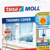 Sale Film d’isolation Transparent Thermo Cover 1,7 m x 1,5 m Rubans Adhésif