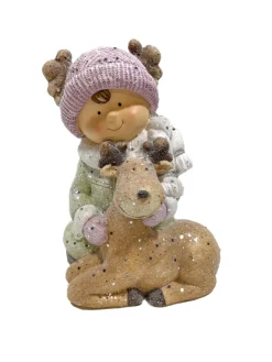 New Garçon hiver Liam 36 cm Statues, Figurines Et Maisons