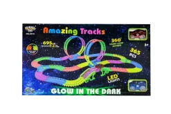 New Glow in the dark circuit 365 pièces Véhicules
