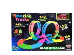 Discount Glow in the dark circuit 134 pièces Véhicules