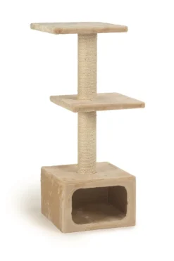 Clearance Grattoir dora beige 38x38x29 cm Dormir Confortablement|Arbre À Chat