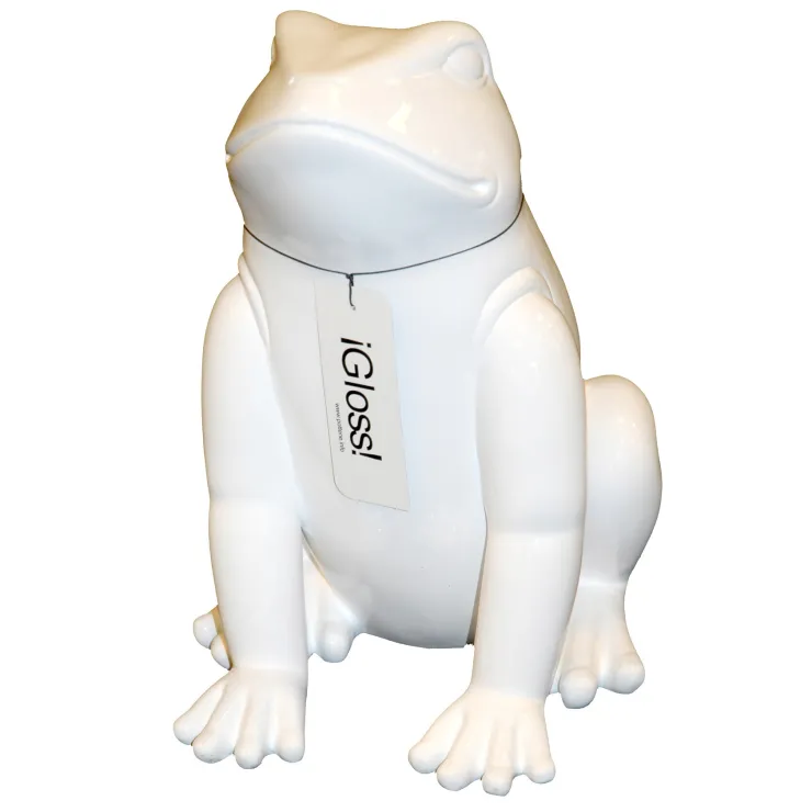 Grenouille glossy blanc Figurines