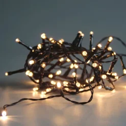 Hot Guirlande lumineuse avec 180 lampes blanc chaud - 12,5m Décoration De Sapin|Décoration Lumineuse