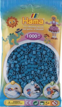 Online Hama 1000 perles à repasser bleu pétrole Artisanat