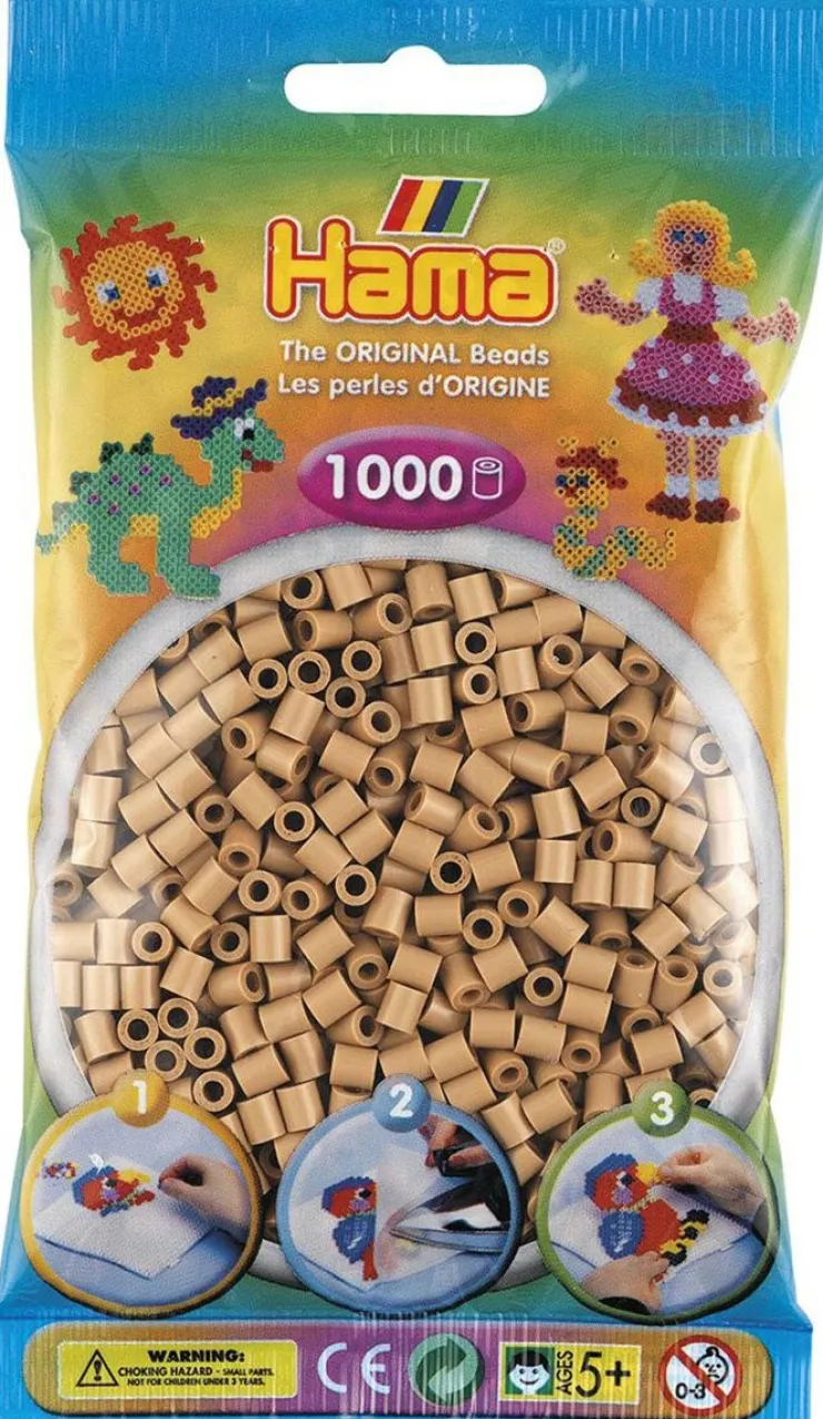 Discount Hama 1000 perles à repasser marron clair Artisanat
