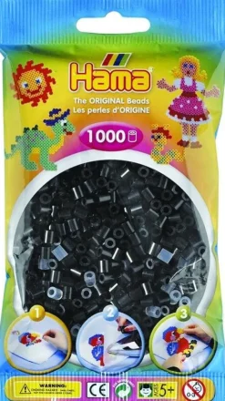 Discount Hama 1000pcs perles noir Artisanat