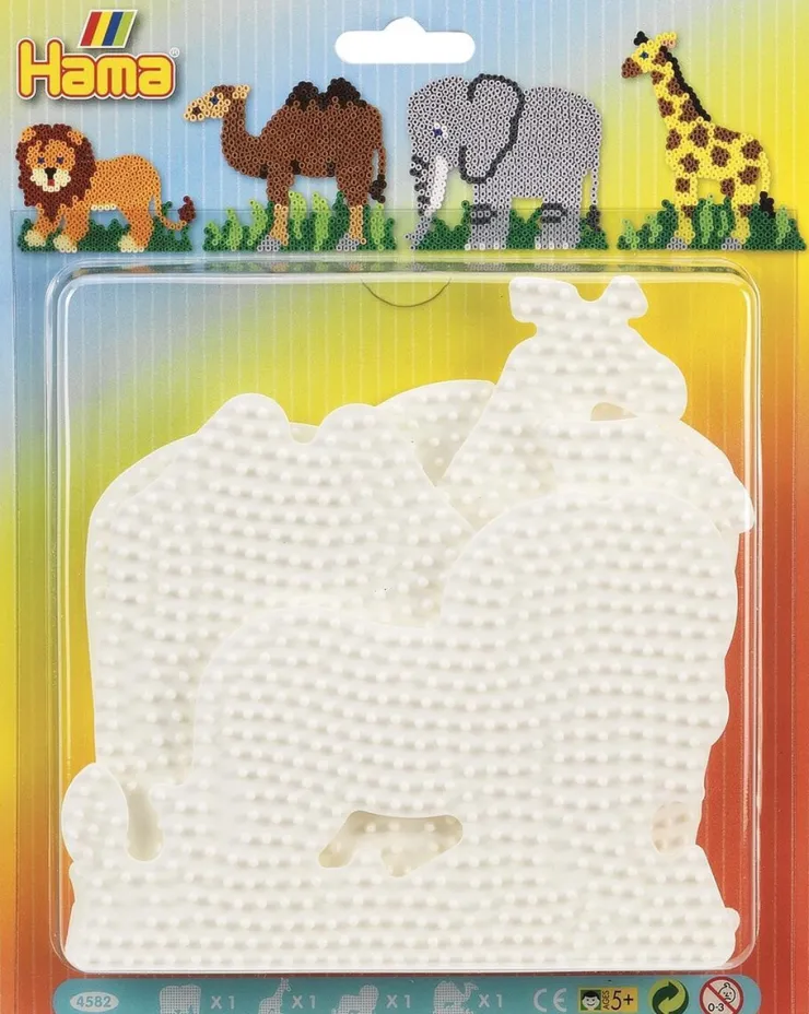 Online Hama plaques de base perles à repasser 4 pièces animaux Artisanat
