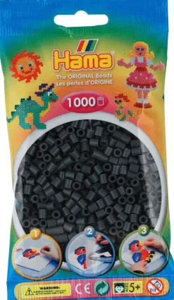 Hot Hama 1000st perles fonce gris Artisanat