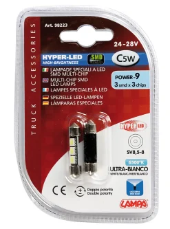 Outlet HYPER-LED C5W 3 SMD 9x36 mm Éclairage