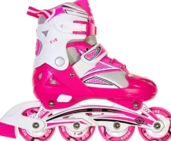 Hot Inline Skates Girl Taie 30-33 Pink Vélo Et Conduite