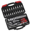 Jeu à douilles 46 pièces 1/4'' Clés
