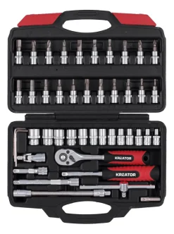 Jeu à douilles 46 pièces 1/4'' Clés