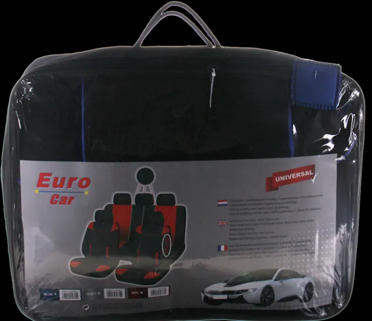 New Jeu de housses de luxe bleu Housses De Si猫ge