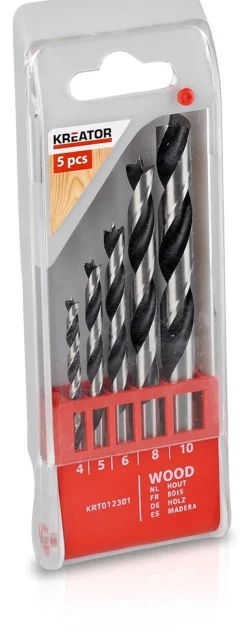 Hot Jeu de mèches en bois 4-10 mm 5 pièces Foreuses-visseuses
