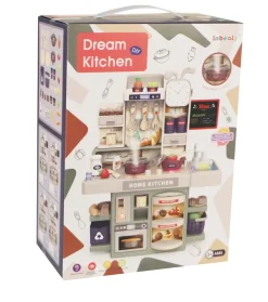 Jouet Cuisine de Rêve - Lumière et Son - Avec Accessoires - 34,5cmx16cmx42cm Jeu De Rôle
