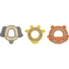 Clearance Jouet de dentition ANIMAL bois & silicone - tigre, girafe, éléphant - 3m+ Anneau De Dentition