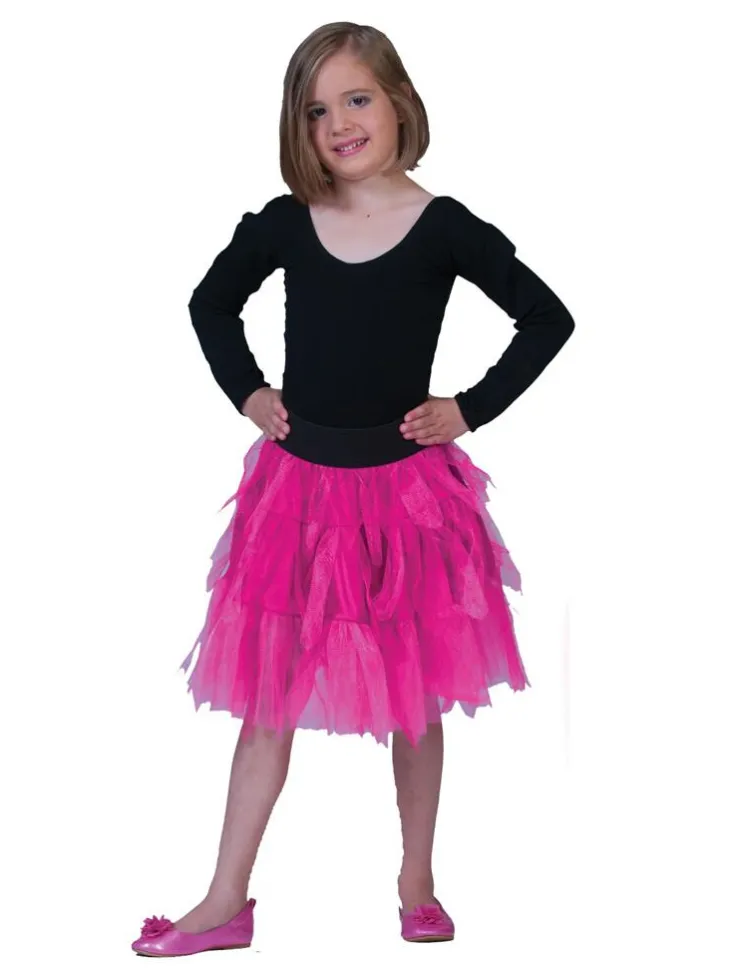 Best Jupe en Tulle Rose Fille - Taille Unique Enfant Déguisements Enfants