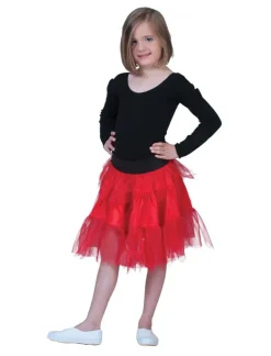 Jupe en Tulle Rouge Fille - Taille Unique Enfant Déguisements Enfants
