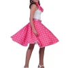 Jupe Rock 'N Roll Rose Femme - Taille unique Déguisements Adultes