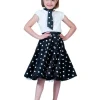 Hot Jupe Rock'N Roll Noir - Taille unique Déguisements Adultes