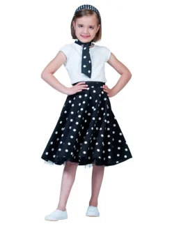 Hot Jupe Rock'N Roll Noir - Taille unique Déguisements Adultes