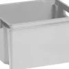 Crownest Boîte de Rangement Gris Clair - 42,6x36,1x26cm - 30L Box Et Panier À Linge