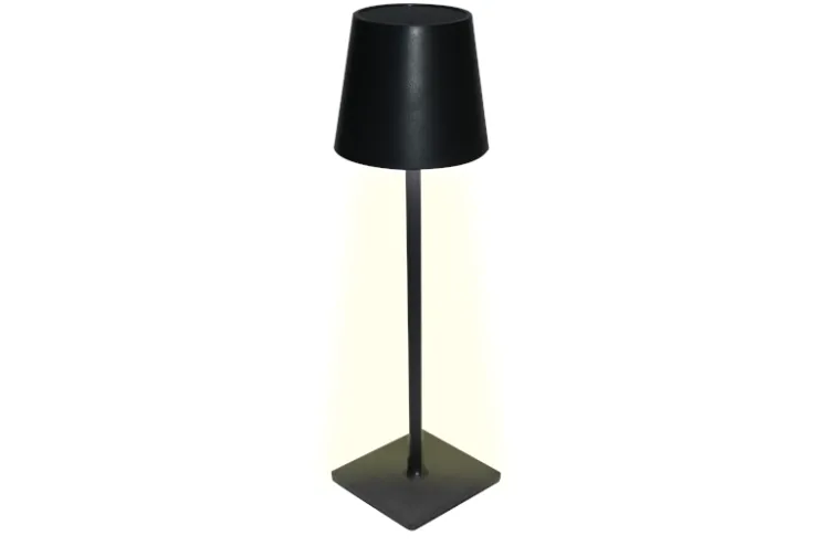 Hot Lampe de table LED Hierbas à énergie solaire - Dimmable - Noir Lampes De Chevet
