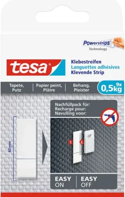 Online Languettes adhésives papier peint et plâtre (9 pcs) 0,5 kg Rubans Adhésif