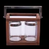 Outlet Lanterne en bois 2 lumières Éclairage Extérieur