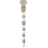 New Lapidou Attache sucette Silicone Gris - blanc Peluches Et Câlins|Tétines Et Attache-tétines