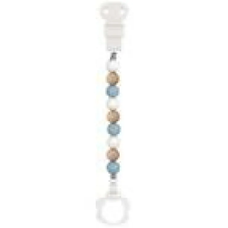 Sale Lapidou Attache Tétine Beige-Bleu-Blanc Tétines Et Attache-tétines