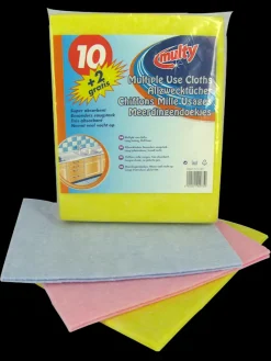 Sale Lavettes viscose 10 + 2 pièces Éponges, Draps Et Peaux De Chamois