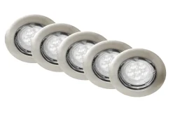 Discount Led 5 x GU10 4,7W satin Spots