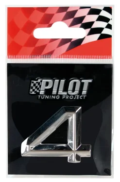 Discount Lettre 3D 4 26mm Accessoires Voiture