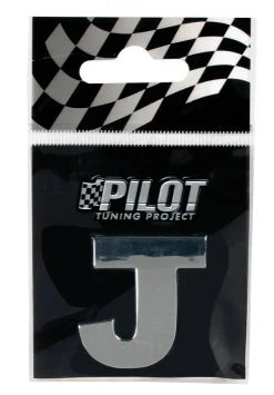 Lettre 3D J 28mm Accessoires Voiture