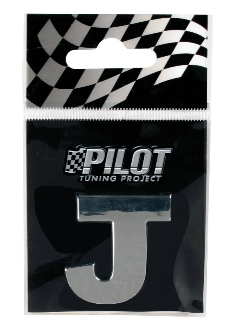 Lettre 3D J 28mm Accessoires Voiture