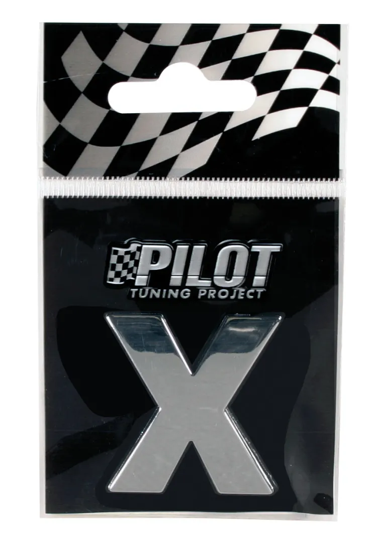 Lettre 3D X 28mm Accessoires Voiture