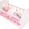 New Lit de poupée rose/blanc Poupées Et Peluches