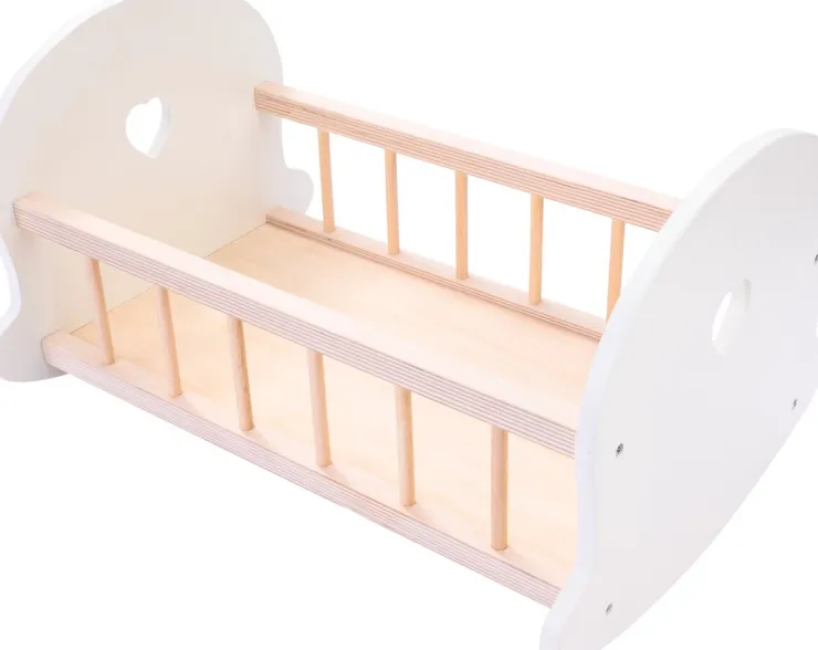New Lit de poupée rose/blanc Poupées Et Peluches