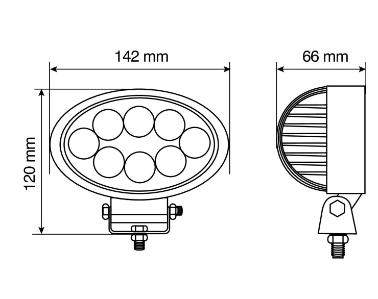 Best Lumière Auxiliaire LED WL-4 Éclairage