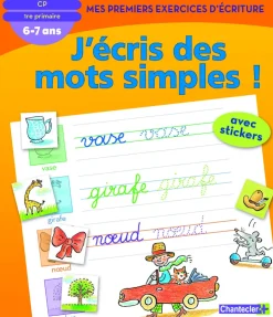 Sale Mes premiers exercices d'écriture: des mots simples Enfant Livres Pour Enfants|Manuels Scolaires
