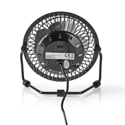 Mini ventilateur en métal USB noir 10 cm diamètre Climatiseurs Et Ventilateurs