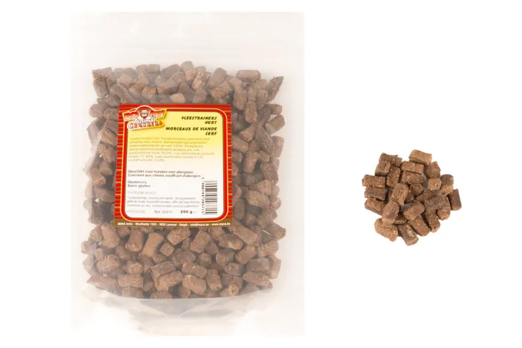 New Morceaux de viande cerf 250 gr Nutrition