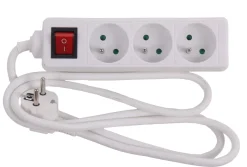 Best Multi-prises avec interrupteur et corde 1,5 m blanc Rallonges Et Adaptateurs